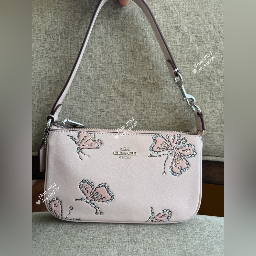 NWT！COACH Nolita 19 With Sparkly Butterfly Print（CCF58）fast shipping